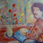 Am Küchentisch, 50x70 cm