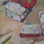 Stillleben mit Paprika, 40x30, 2025