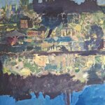 Am See, Eitemp./Lwd, 80 x 120 cm, '25