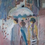 Drei Grazien, Eitempera/Lwd. 70 x 60 cm, 2026