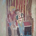 Im Strandkorb, Eitemp./Lwd. 70 x 50 cm '26