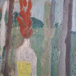 Stillleben mit Flasche, Eitemp./Lwd, '26